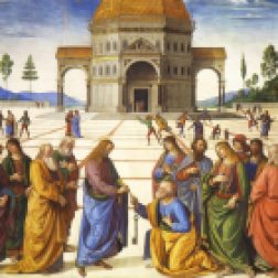 La consegna delle chiavi di Perugino e Signorelli nella cappella Sistina