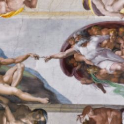 La Creazione di Adamo di Michelangelo nella cappella Sistina