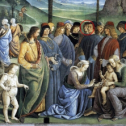 Il viaggio di Mosè in Egitto di Perugino nella cappella Sistina